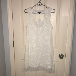White eyelet dress
